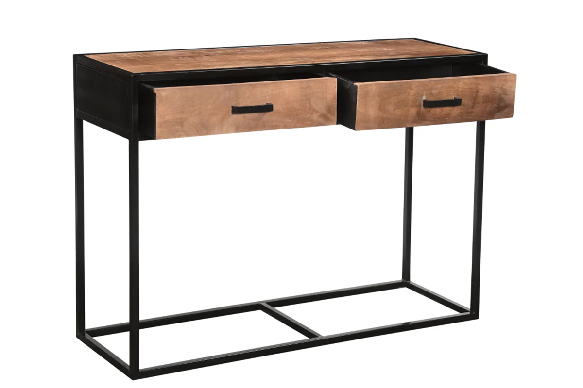 Sturdy 120cm werktafel Naturel hout & staal