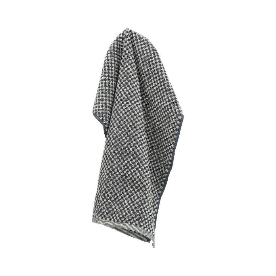 Bunzlau Castle Keukendoek Small Check Anthracite