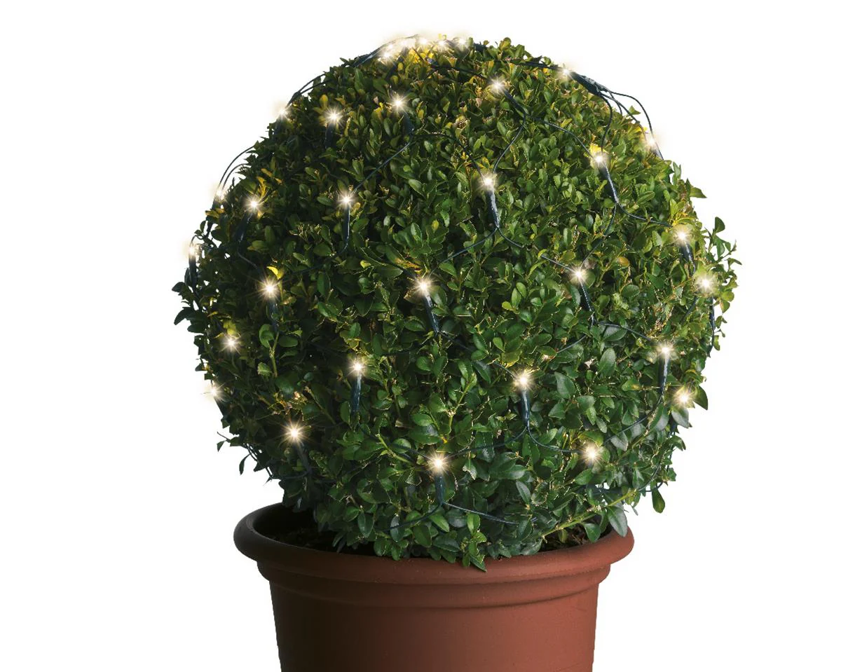 LED netverlichting – Ø 80cm – groen+warm wit
