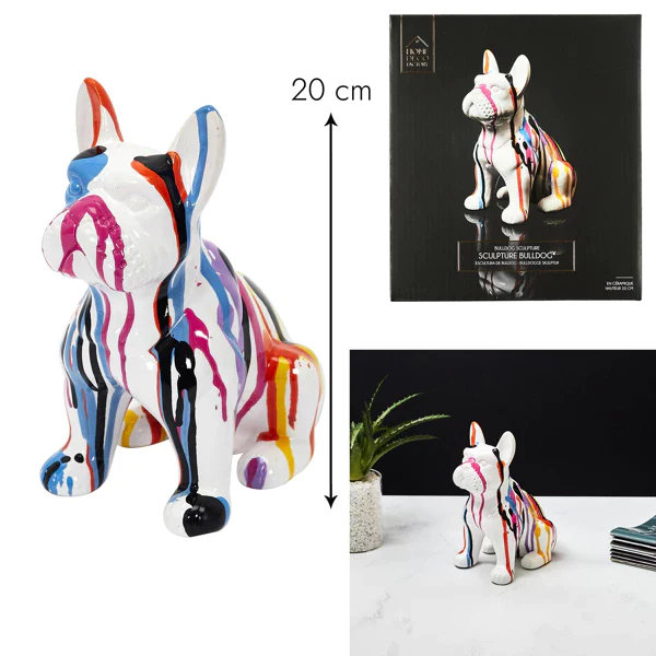 Keramische Bulldog 20cm