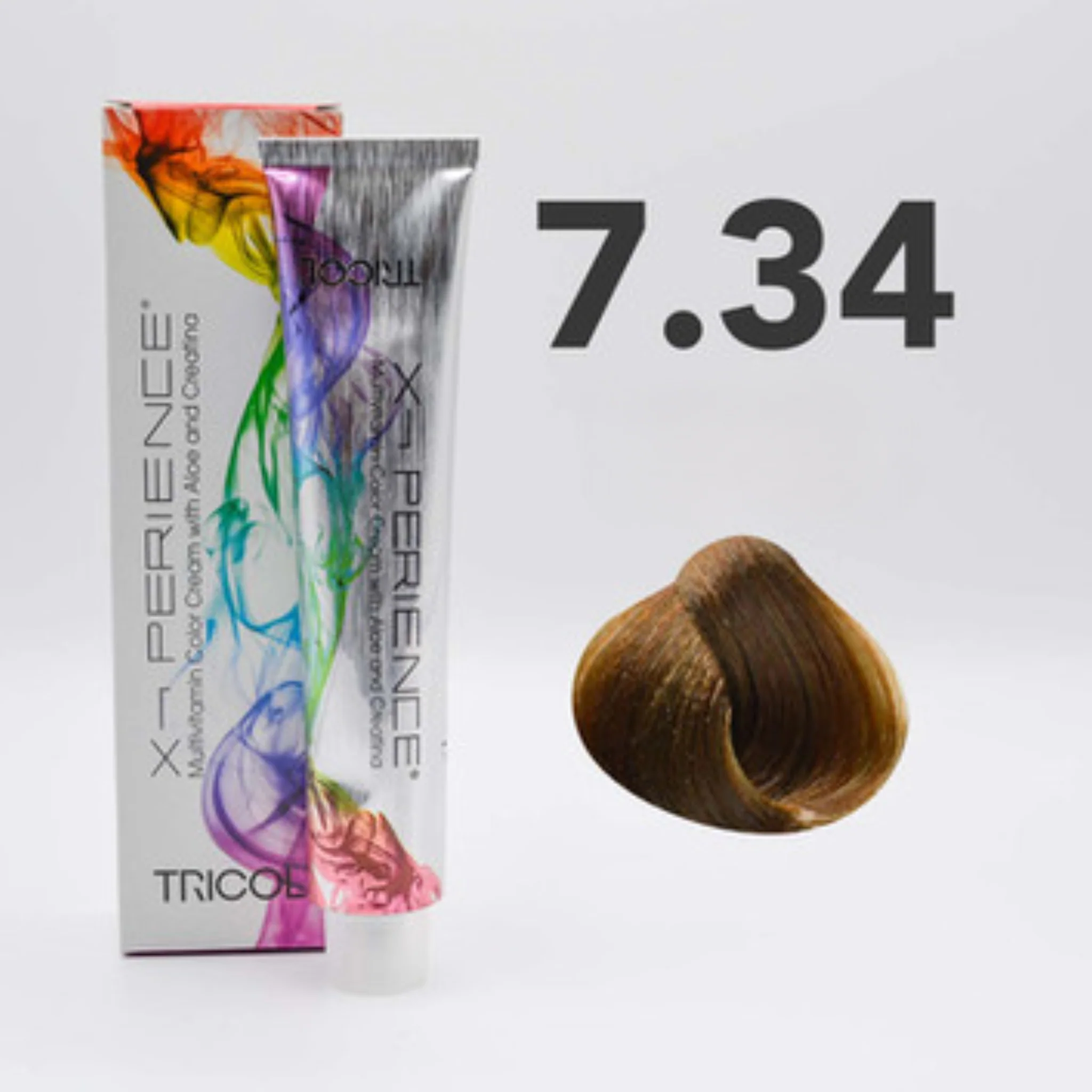 Tricol Xperience – Permanente Haarverf- 7.34 – Tabaksblond – 100 ml