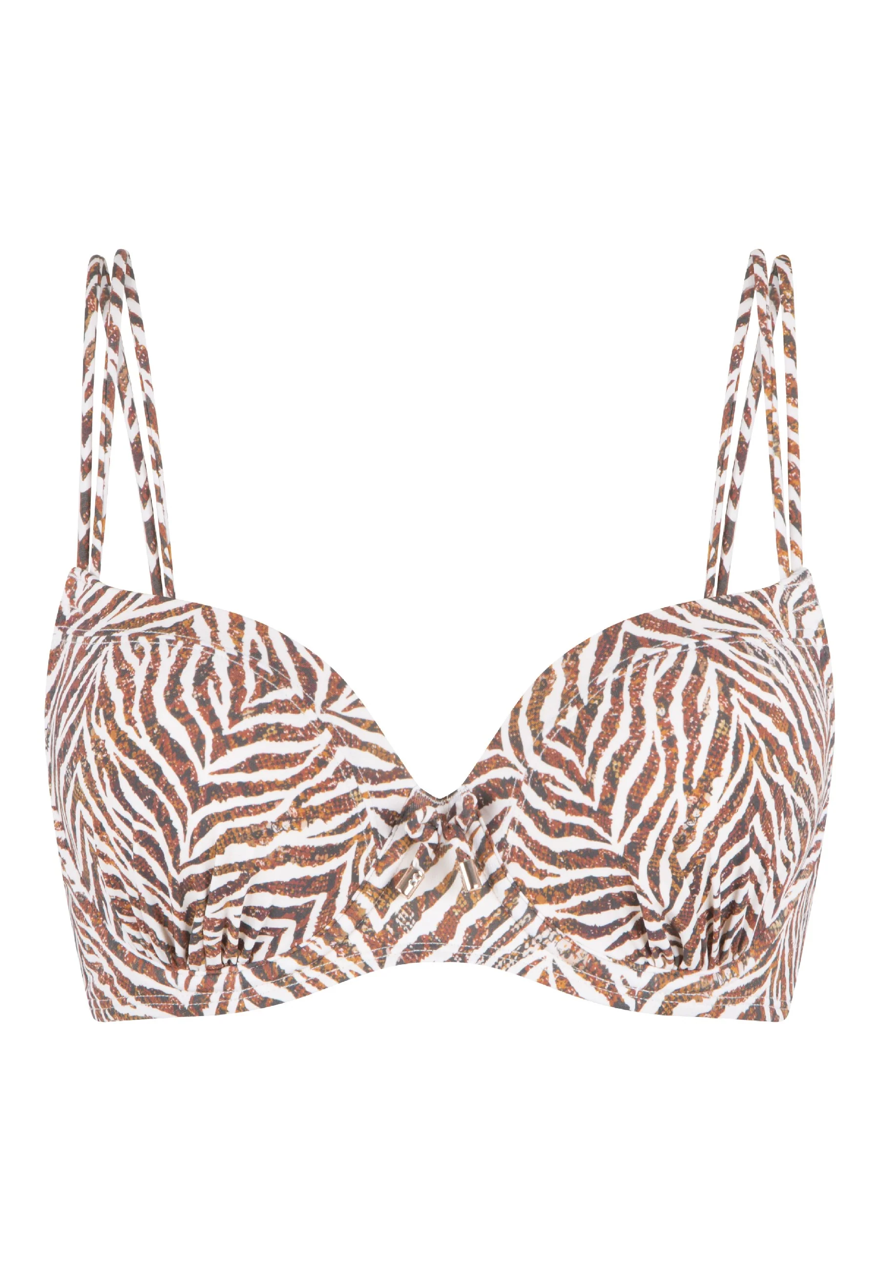 Wild Zebra Bikini Top