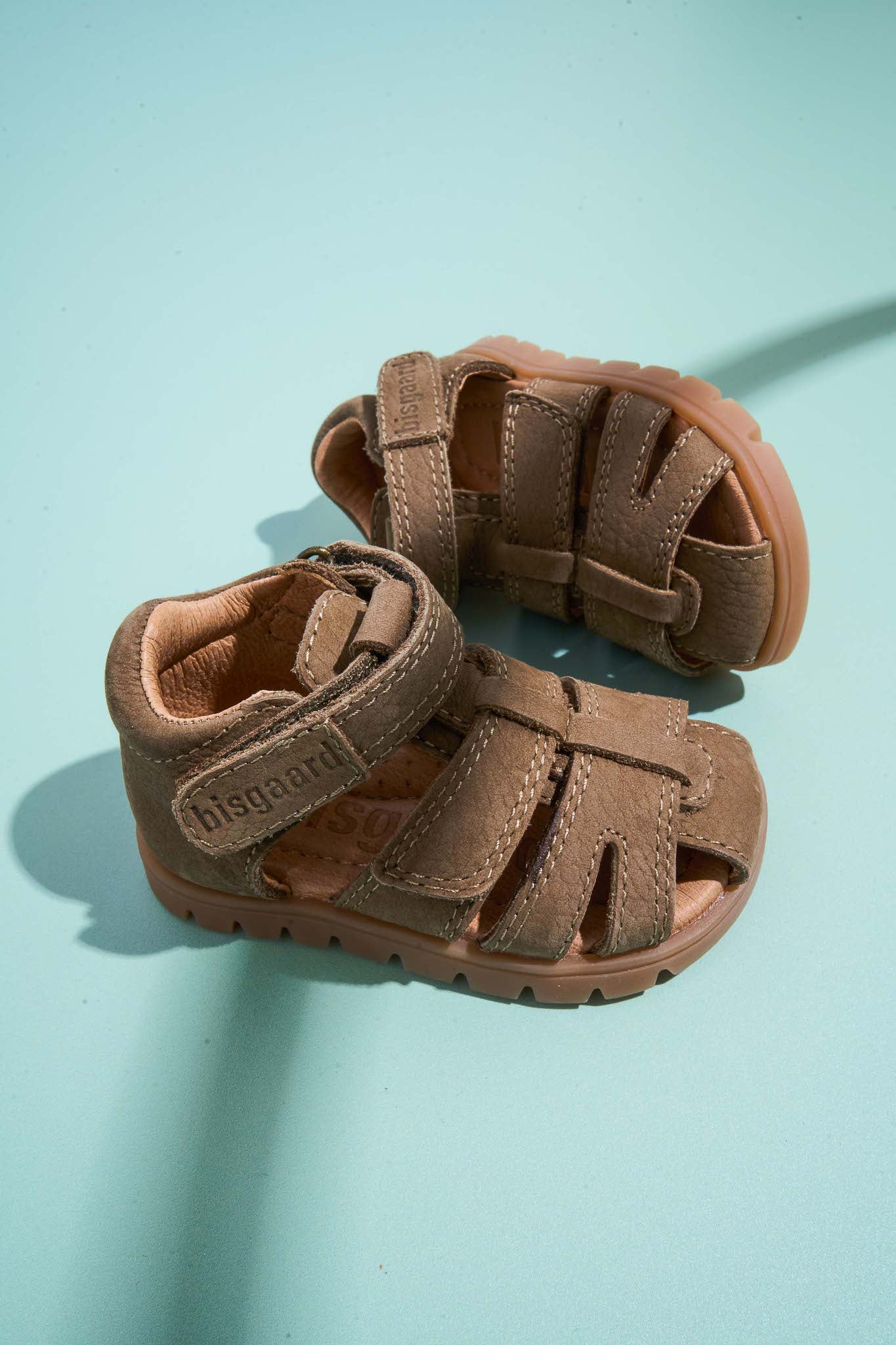 Leren sandalen Frans – Gesloten teen – Earth/Bruin – Bisgaard