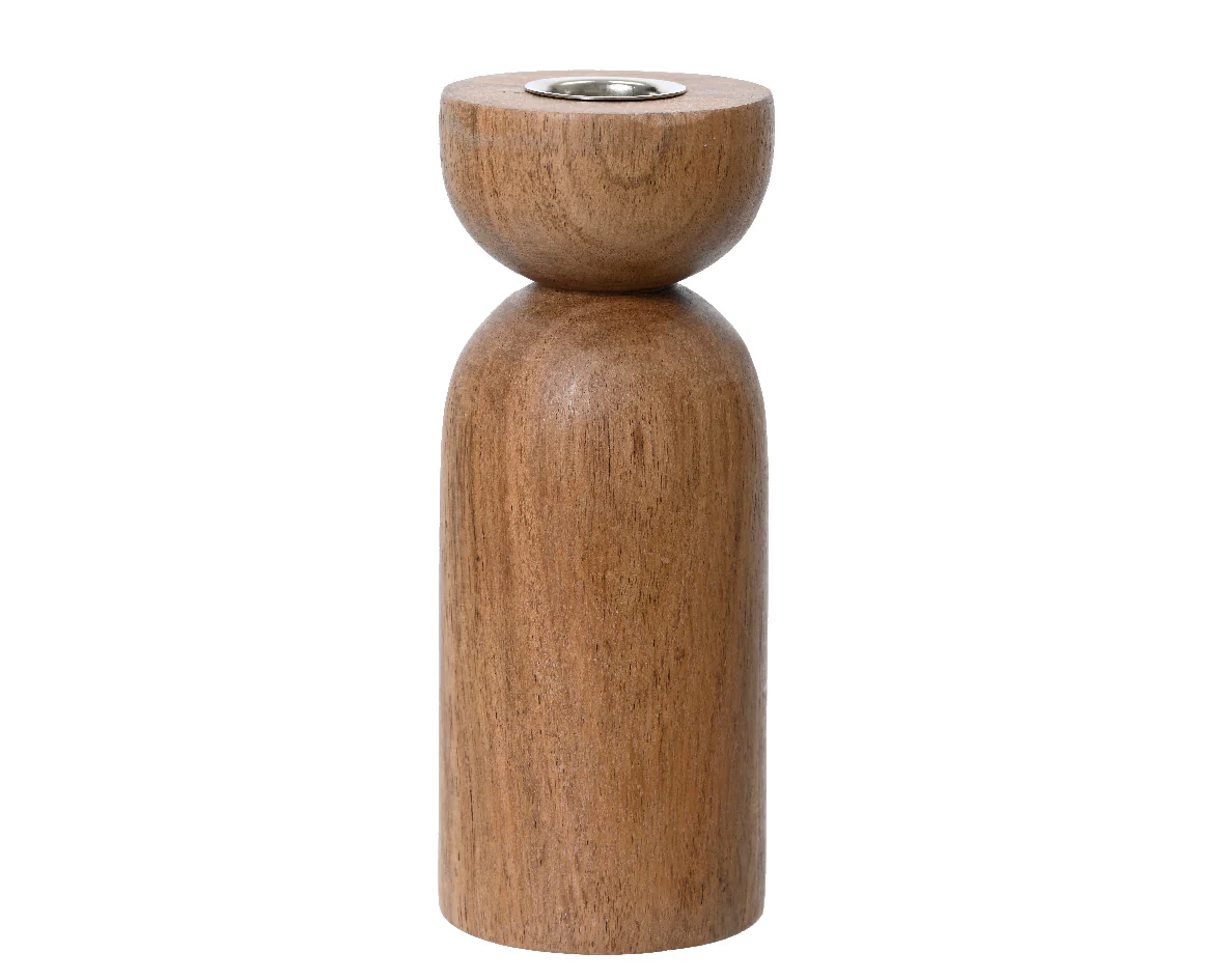 Woodly Kandelaar Acaciahout Bruin 6x6x15 cm