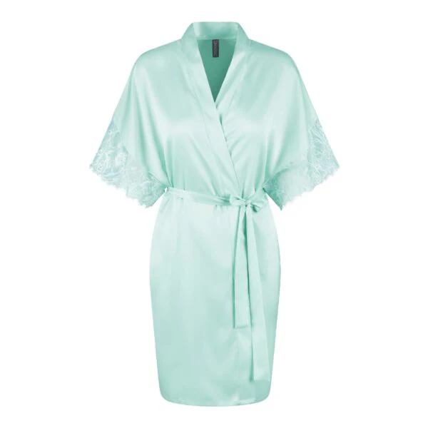 Satin Kimono Jade Bliss