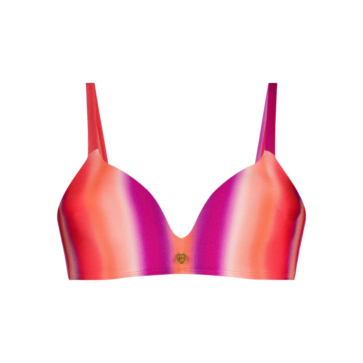 Bikini Top Plunge Padded Gradient