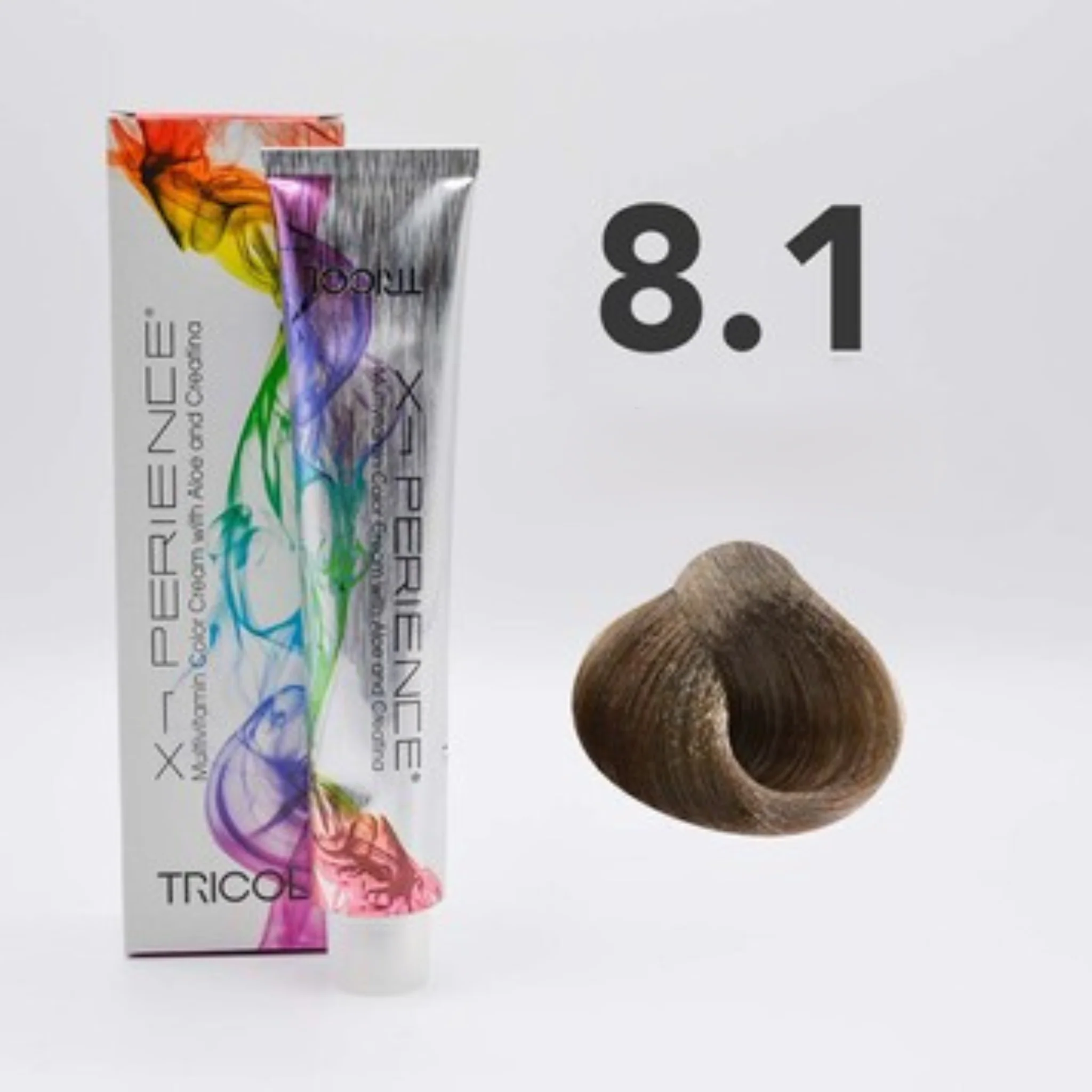 Tricol Xperience – Permanente HaarVerf – 8.1 – Licht Asblond – 100 ml