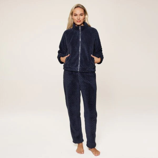 Fluffy Huispak Dark Denim
