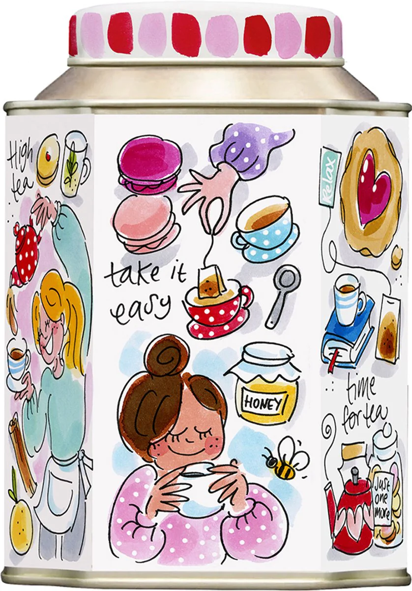 Blond Amsterdam MOM Teatin Caddy Teatime – Zeshoek RVS Theeblik