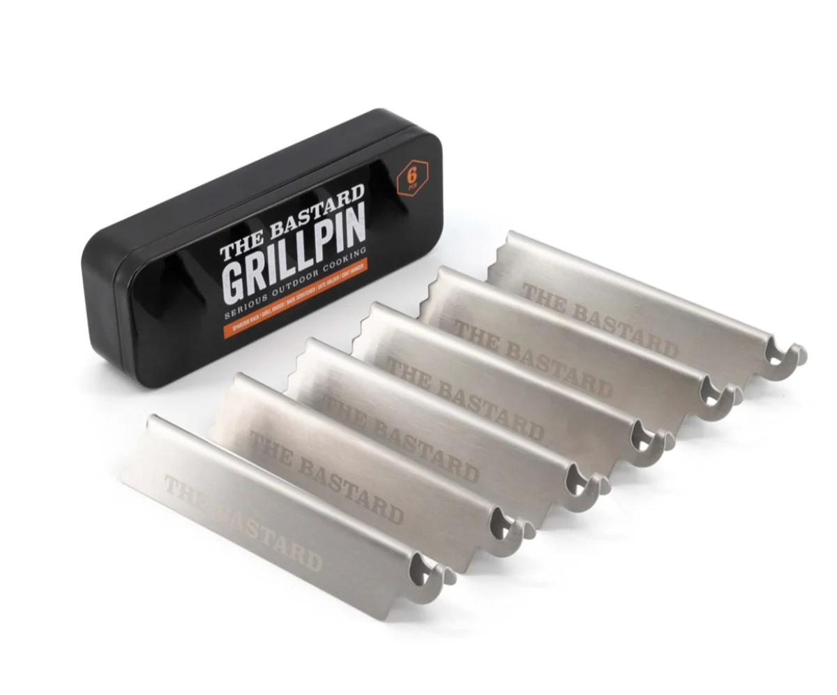 The Bastard Grill Pin Set – 6 stuks, zwart