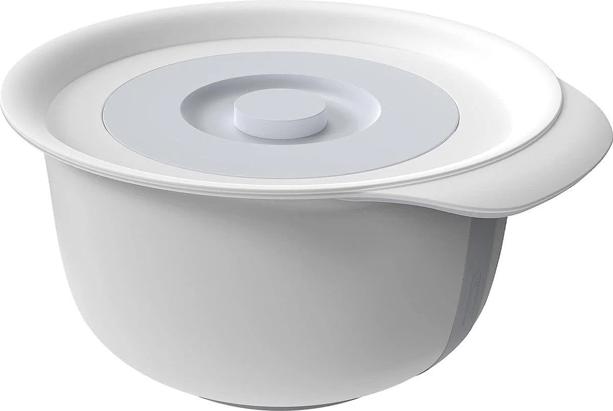 Rotho Beslagkom 4L met spatdeksel – Fresh Cool Grey