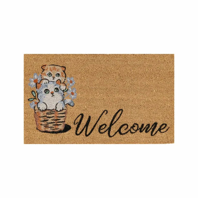 Kaşmir Halı Cat Welcome Coco Deurmat 40×60 cm