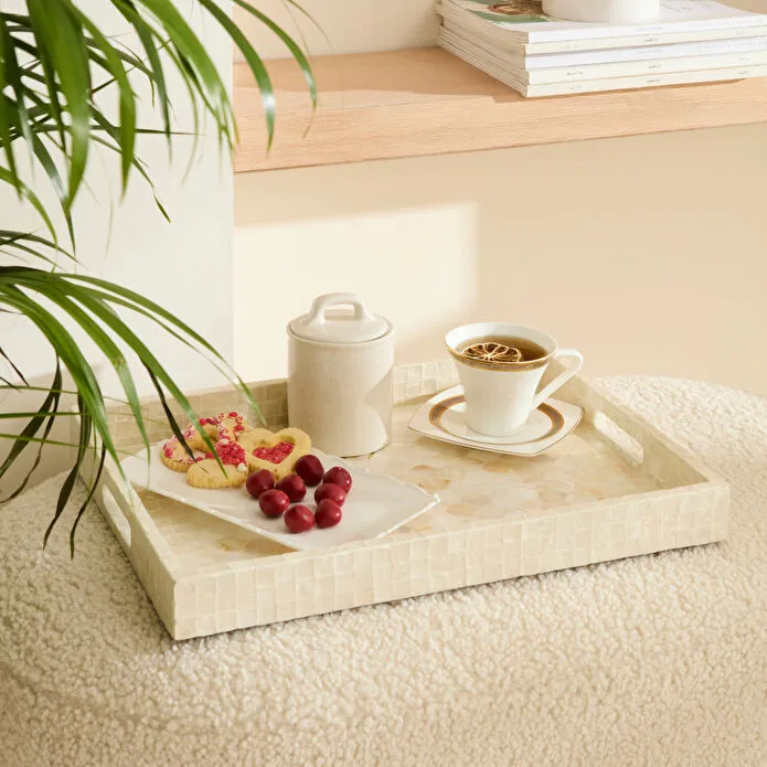 Karaca Home Carrie Decoratieve Dienblad 45x35x4 cm