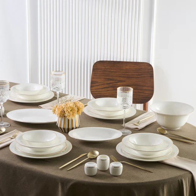 Karaca Fine Pearl Fame 58-delige 12-Persoons Servies Gold