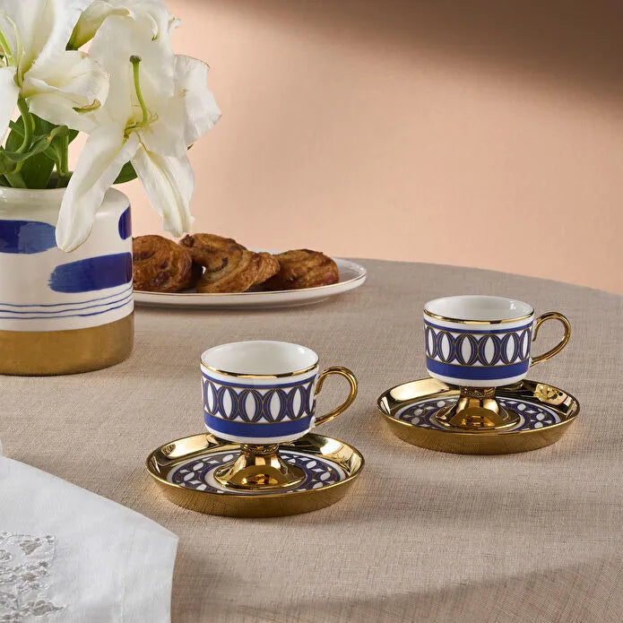 Karaca Hilal 2-Delig Koffiekopjesset Voor 2 Personen 85 Ml