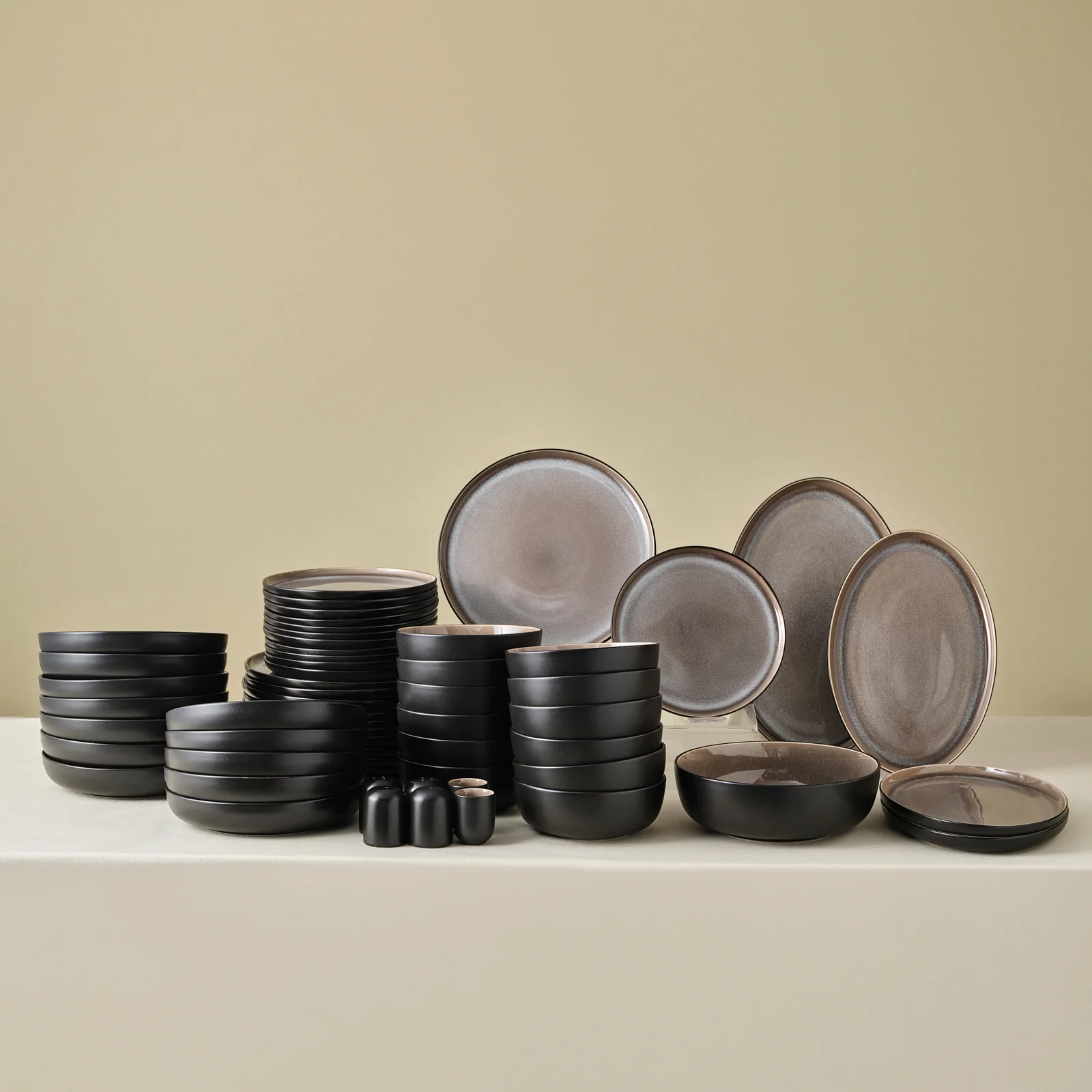 Karaca Earth Collection Mercure 59-Delige 12-Persoons Serviesset