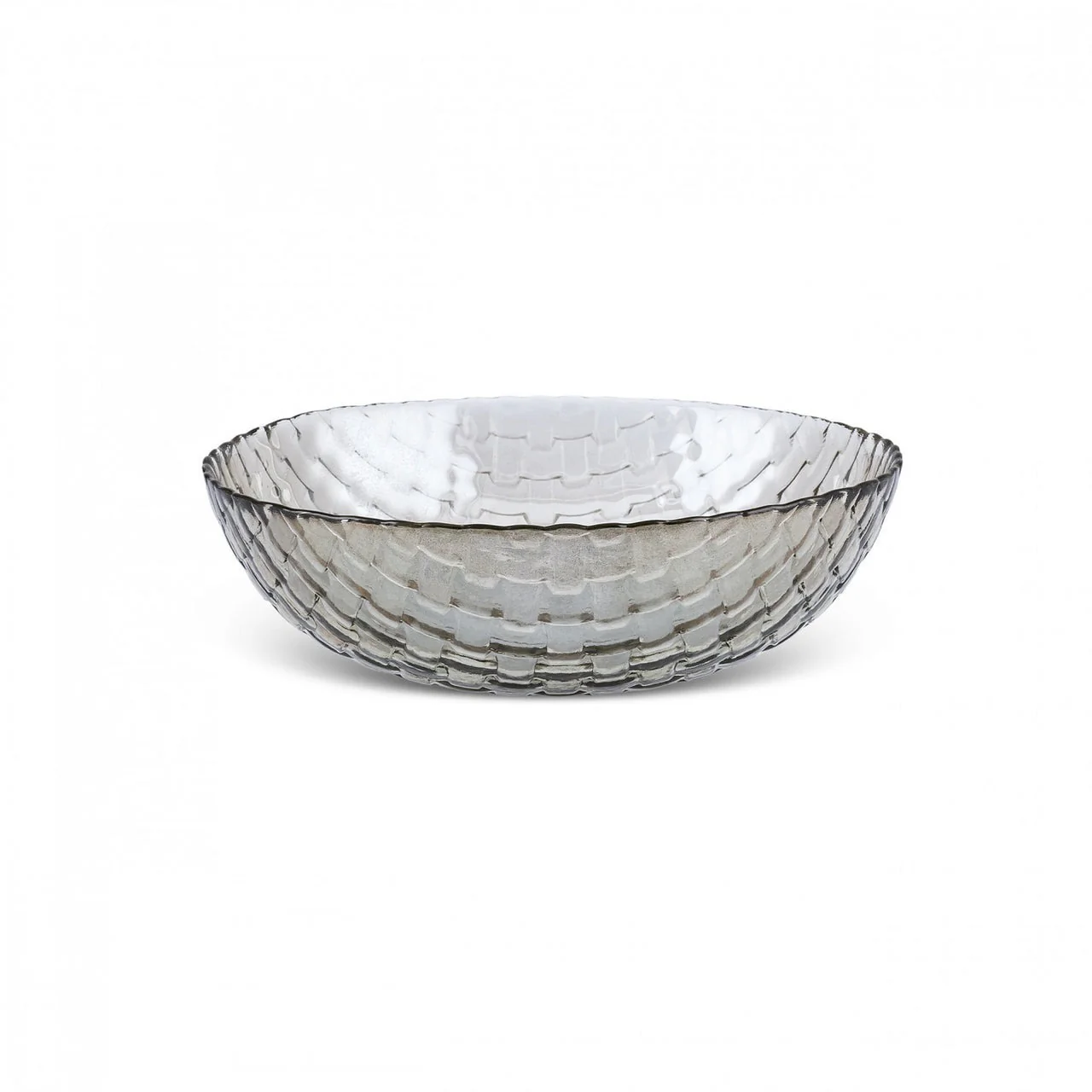 Karaca Braid Glanzende Glazen Saladeschaal, 22 cm, Schittering
