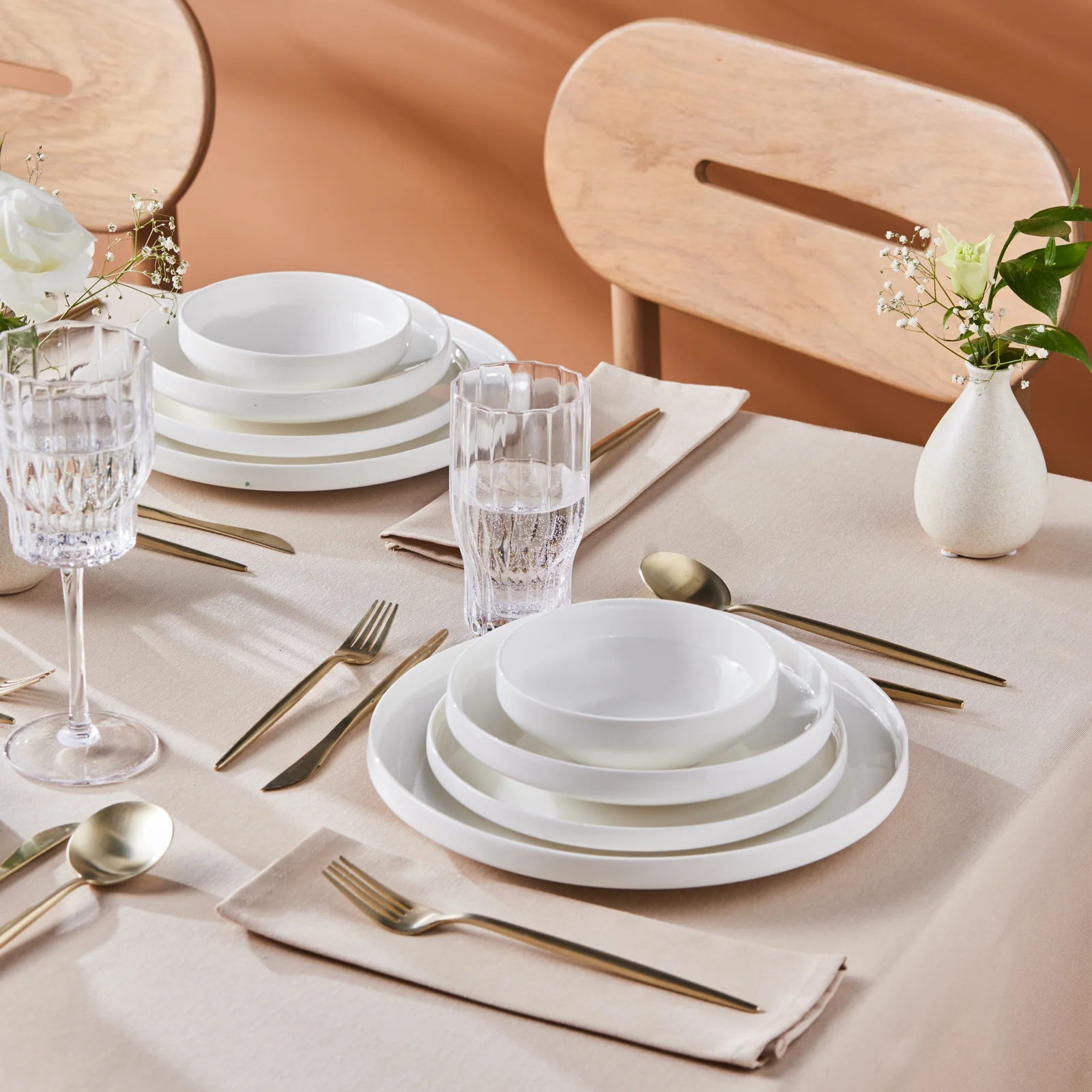 Karaca Streamline New Saturn Wit 24-delige Serviesset, 6 Personen - Afbeelding 3