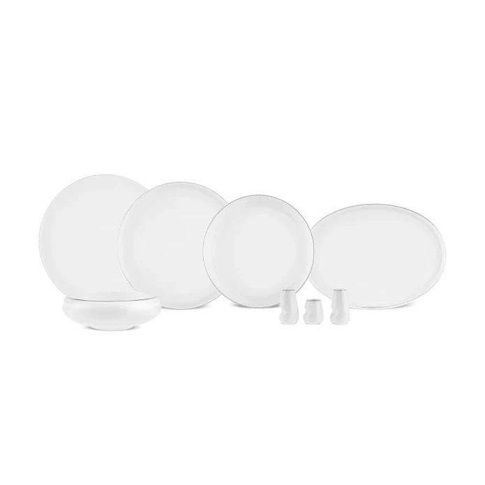 Karaca Stream Bone Sunset Platina 53-delige Dinnerset voor 12 Personen