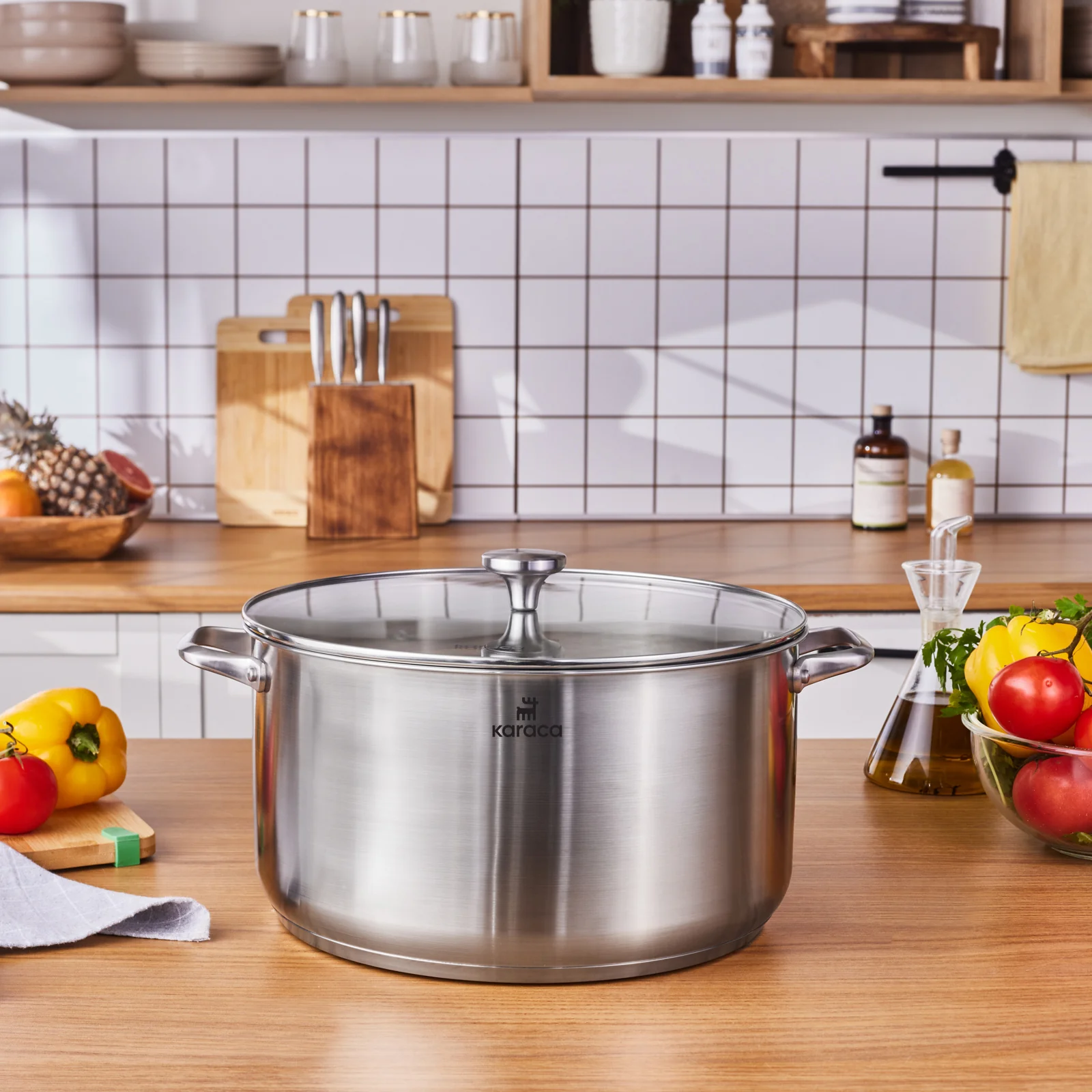 Karaca Elite, Stalen Pot, 34cm, 15.7L