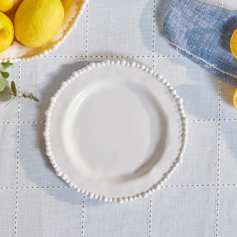 Perla, Melamine Taartplateau, 23 cm, Wit
