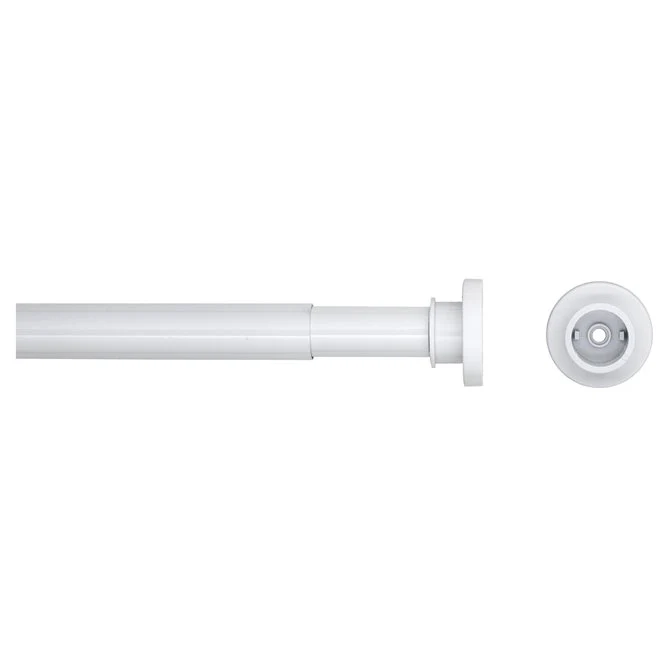 Seallux douchegordijnstang 125-220 cm wit aluminium