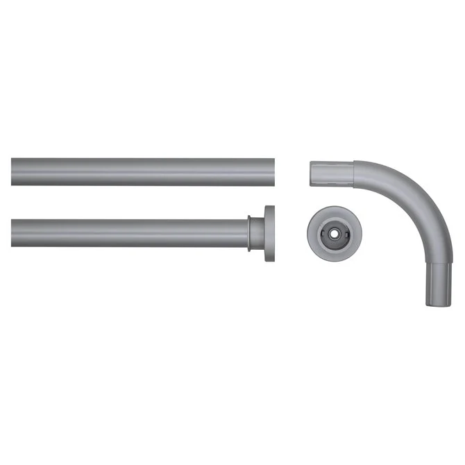 Seallux Hoekstang 28mm 90/90 Mat Aluminium