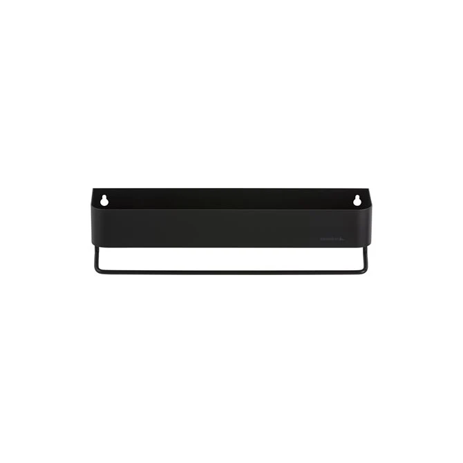 Sealskin Brix plank- en handdoekhouder zwart 35 cm