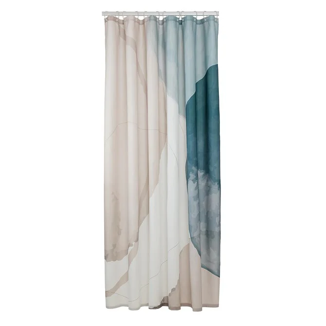 Sealskin Earth douchegordijn 180×200 cm blauw/groen
