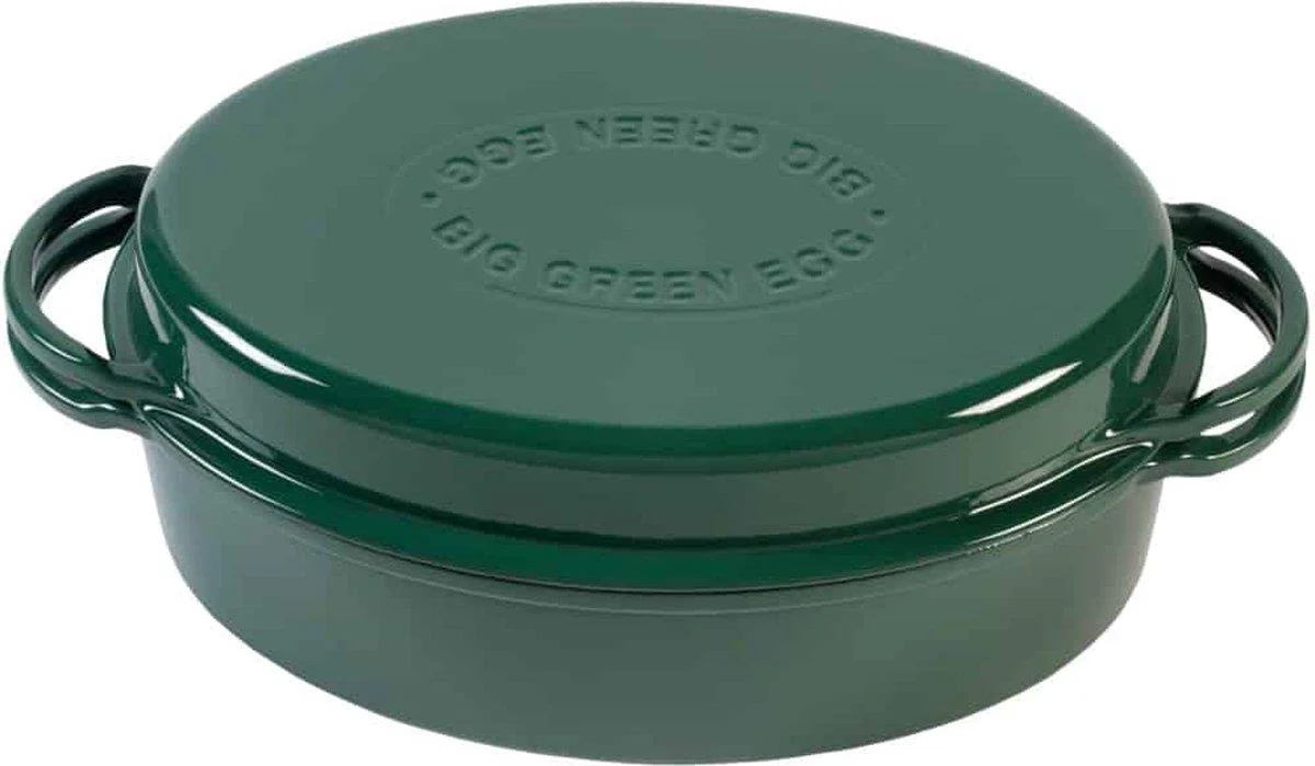 Big Green Egg Dutch Oven Oval Green 4L