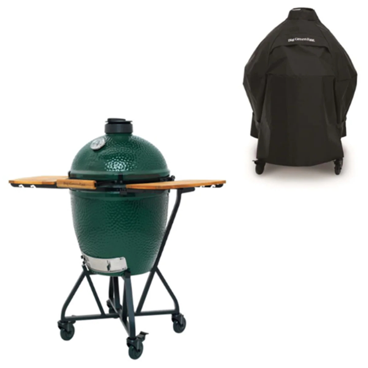 Big Green Egg Large – Kamado BBQ Ø46 cm – Groen – Nest+Handler & Zijtafels