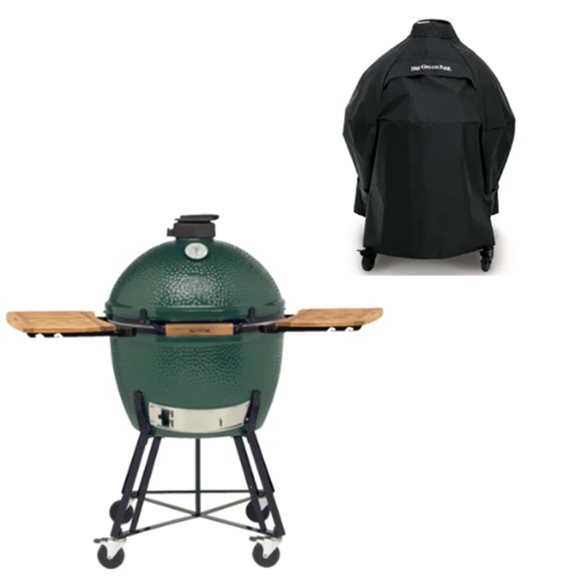 Big Green Egg XLarge Groen – met Onderstel, Zijtafels & Hoes