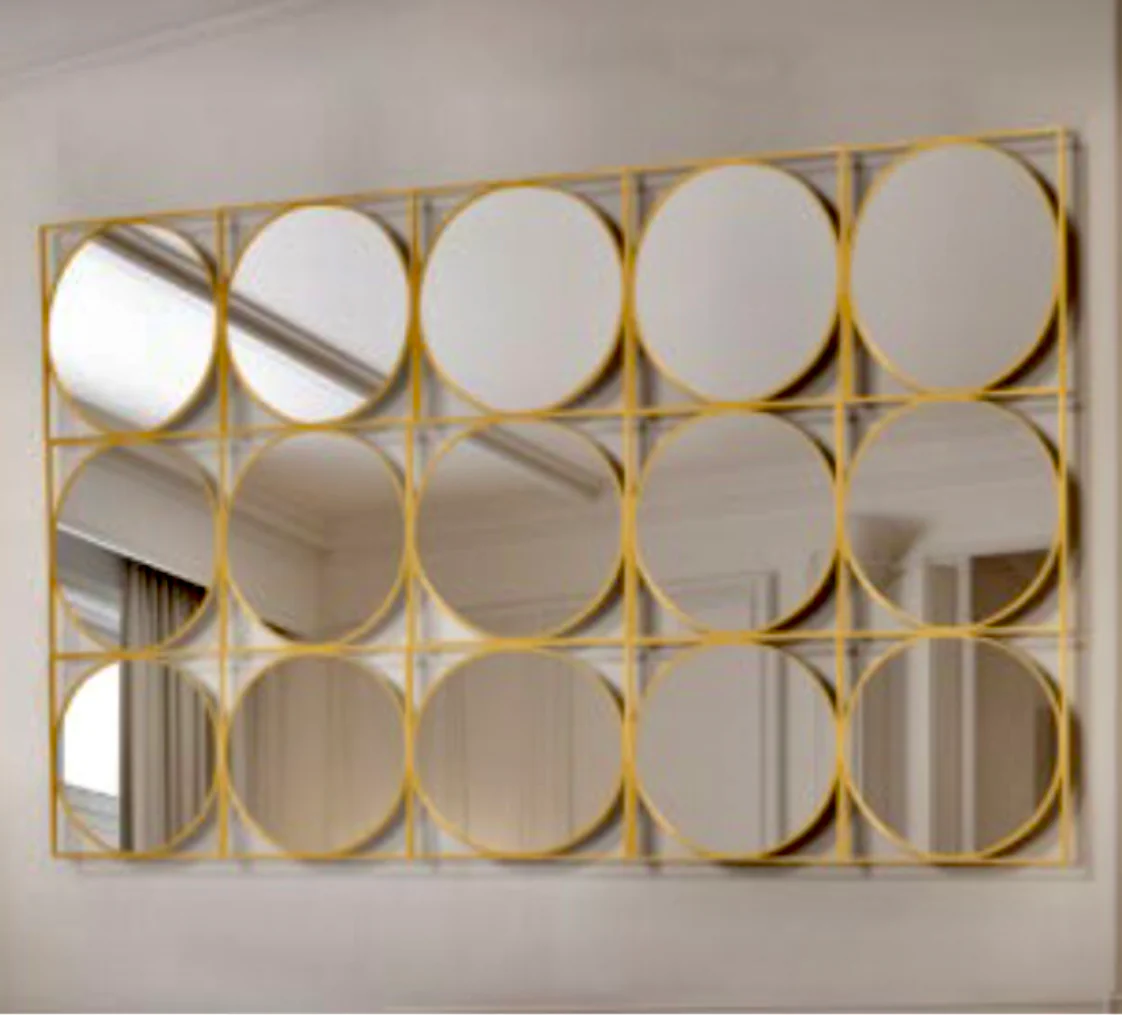 Spiegels Ronde Design Goud