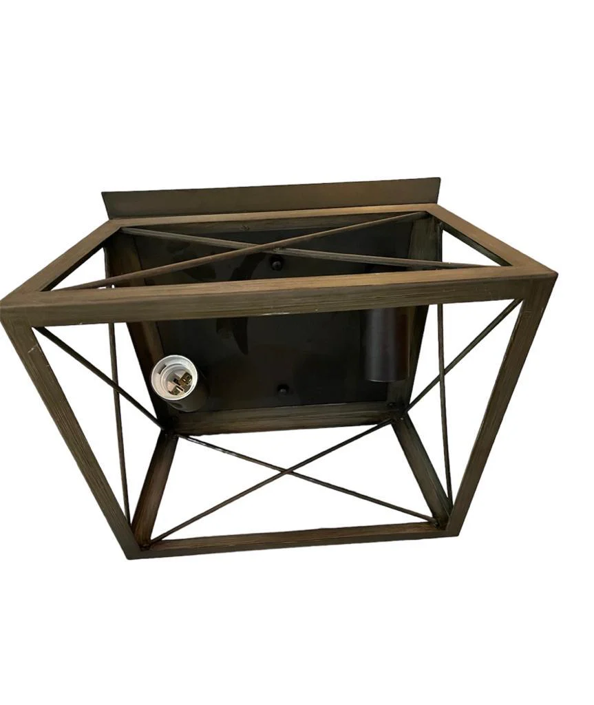 Ganglamp industrieel wood💥