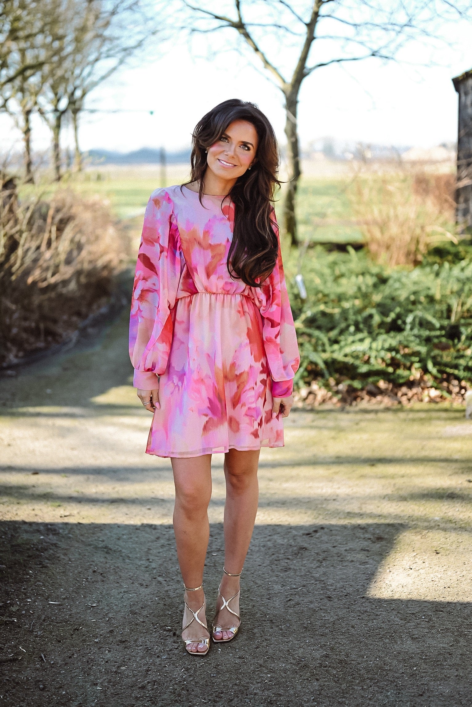 SIËNNE JURK PINK MELANGE