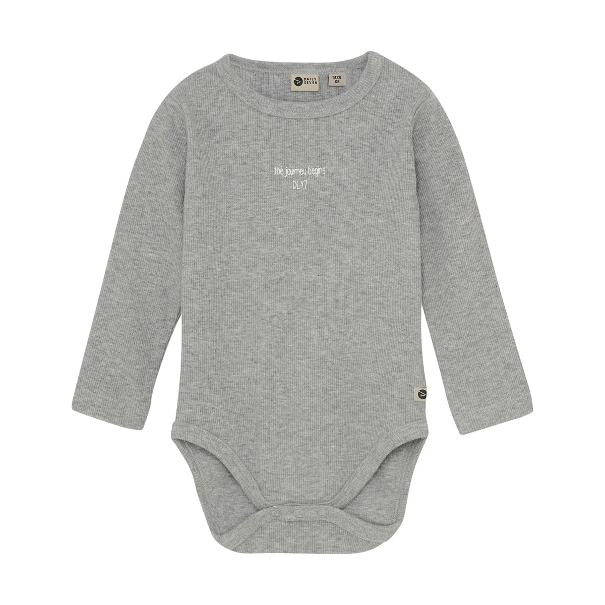 Daily7 – Romper met lange mouwen – Katoenmix – Grijs