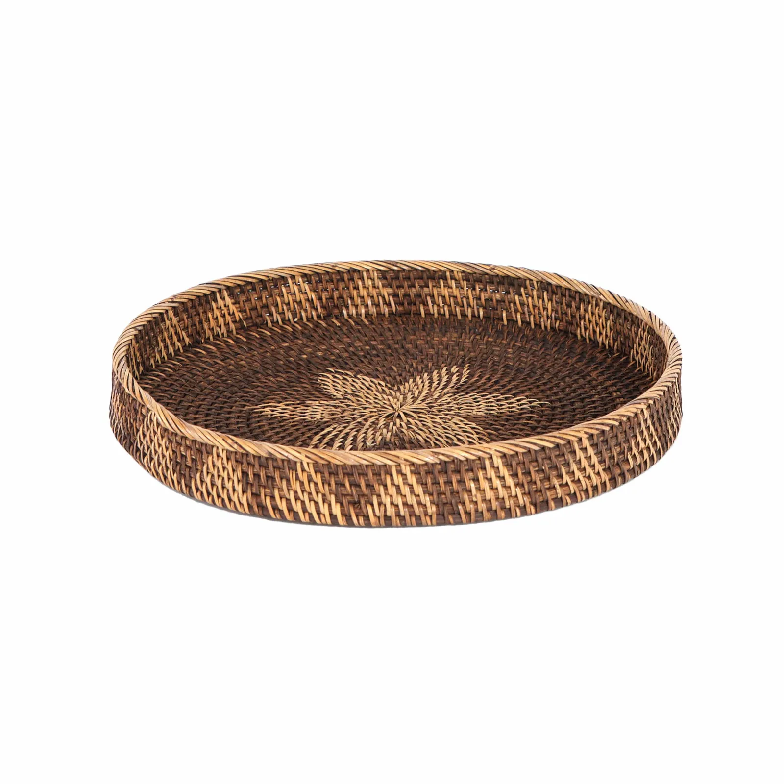 ANTIQUE RATTAN TEPSI 40CM