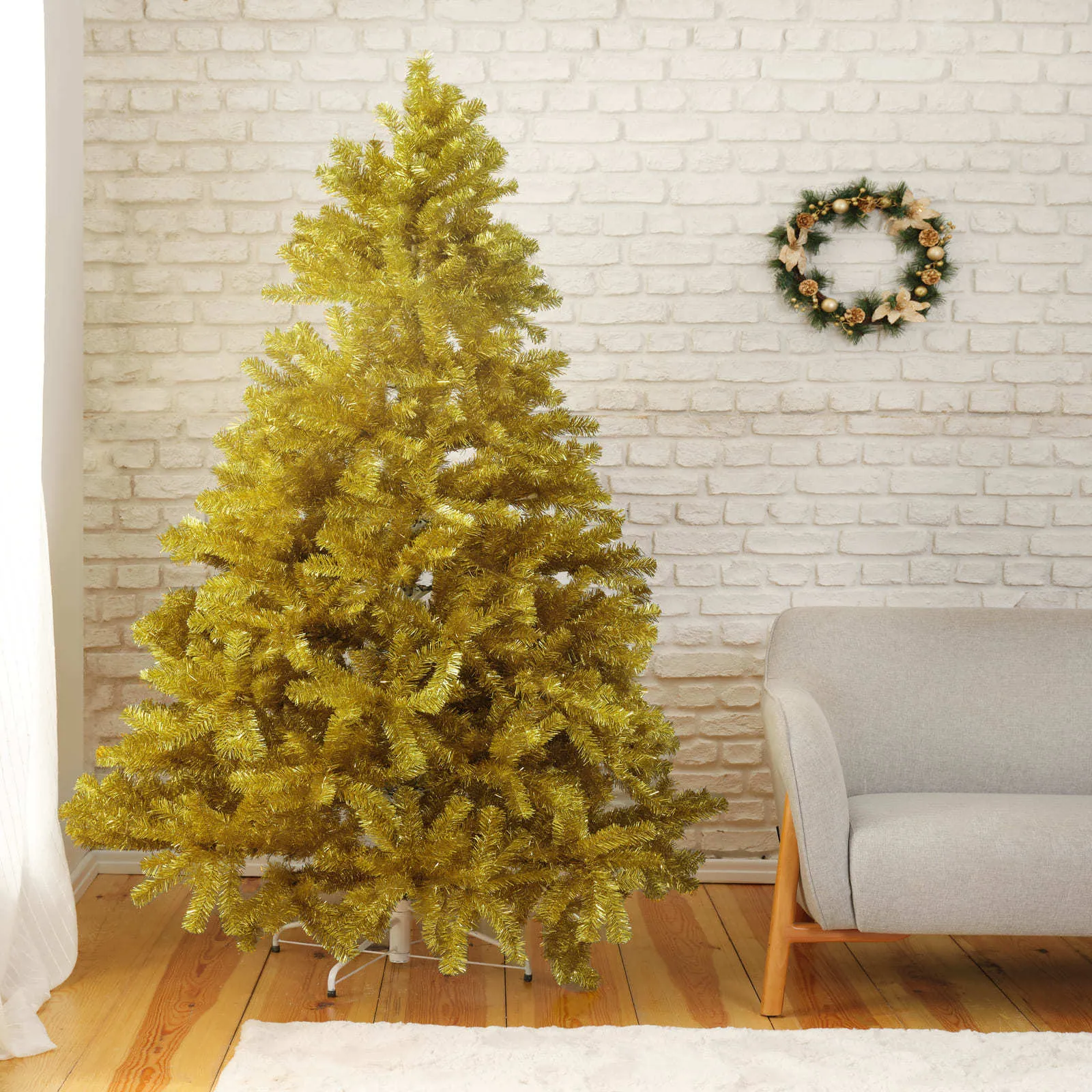 Karaca gouden kerstboom 210 cm