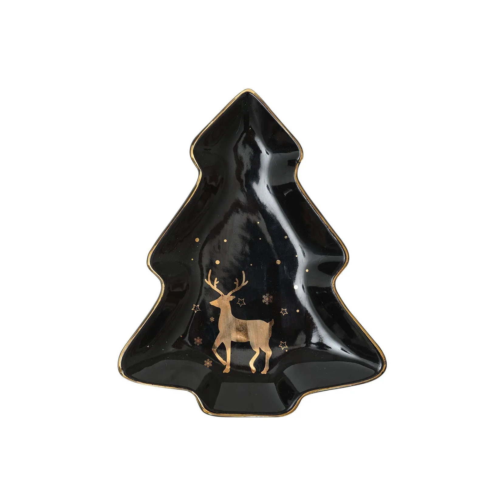 Karaca New Year Tree, decoratief bord in kerstboomvorm 17 cm