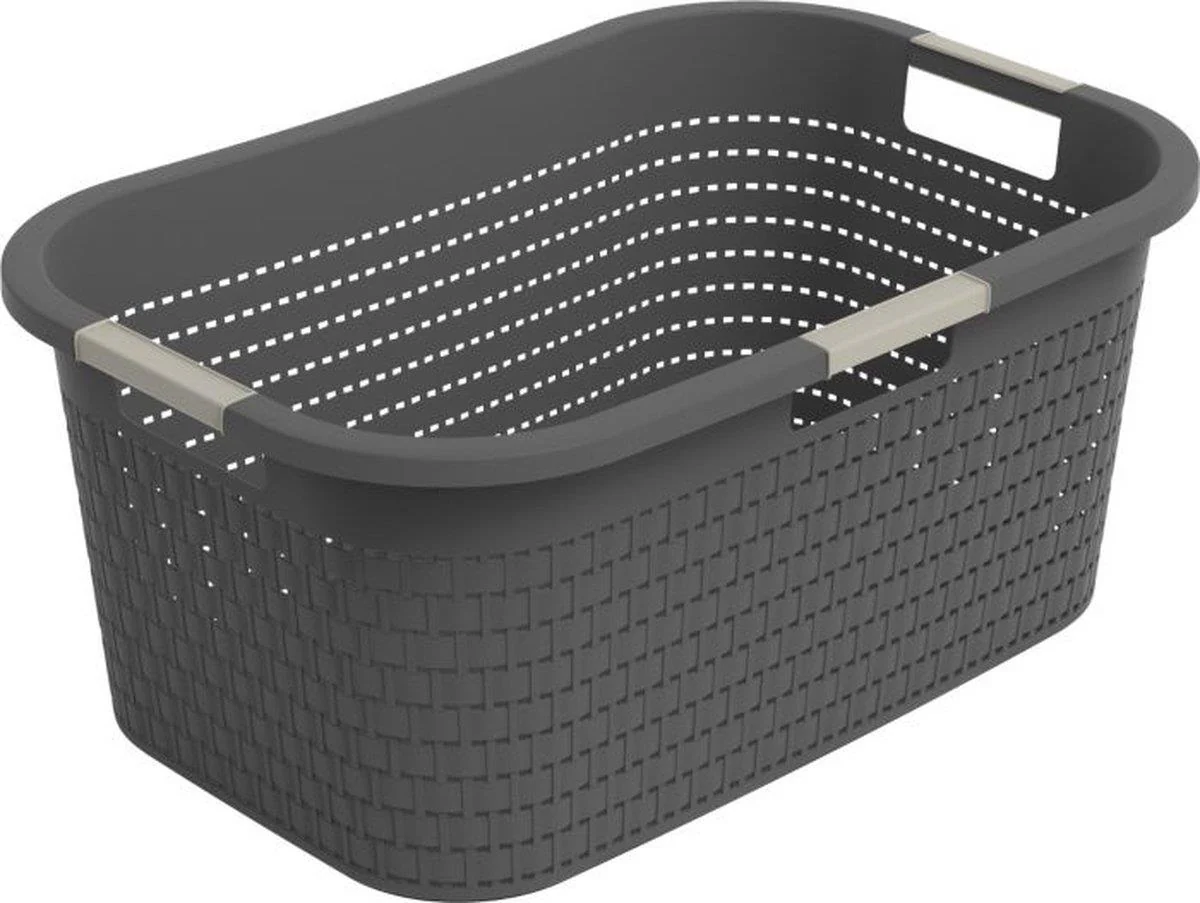 Rotho Wasmand Country 40L – Antraciet