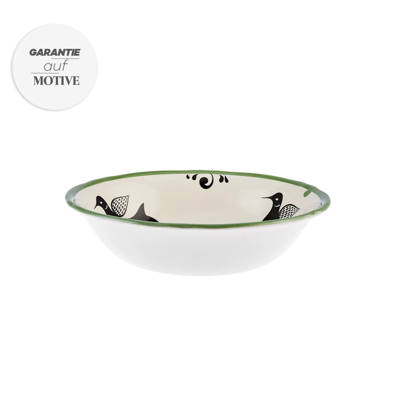Karaca Paye Selcuklu-serie – grote schaal met vogels, 24 cm