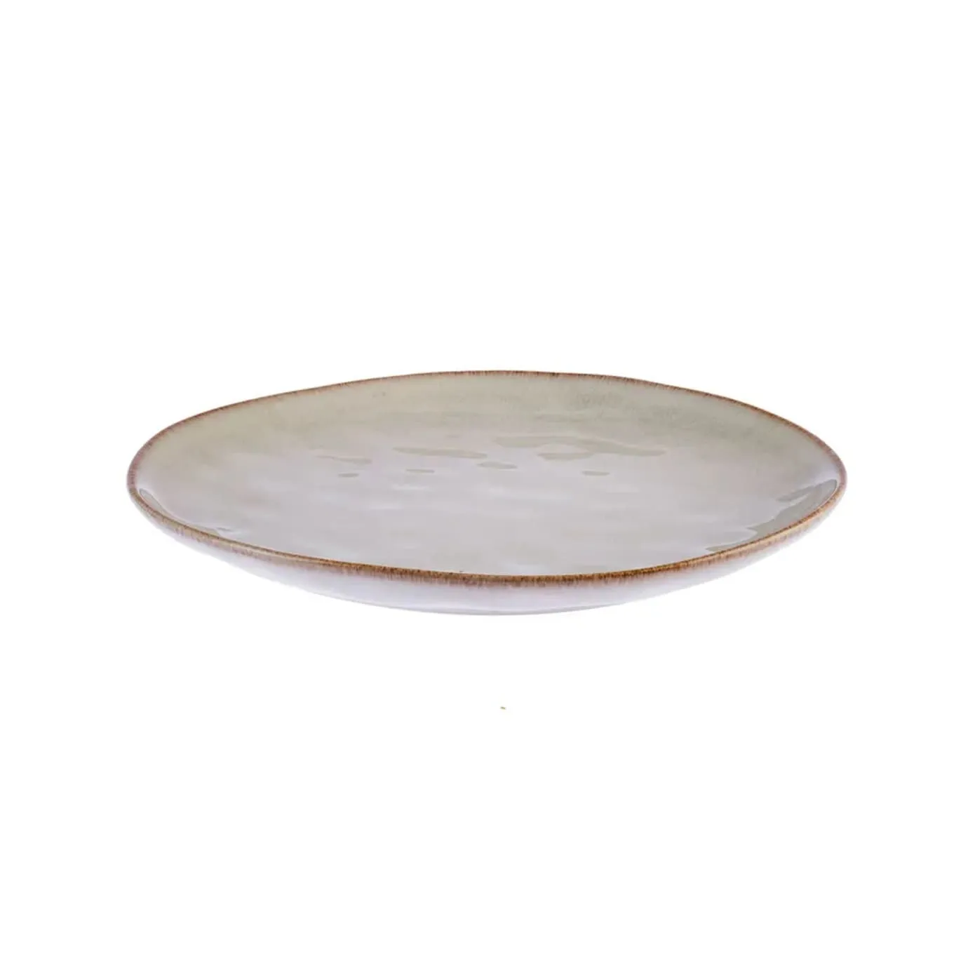 Karaca Aria Reactive Glaze, dinerbord, 27 cm, beige