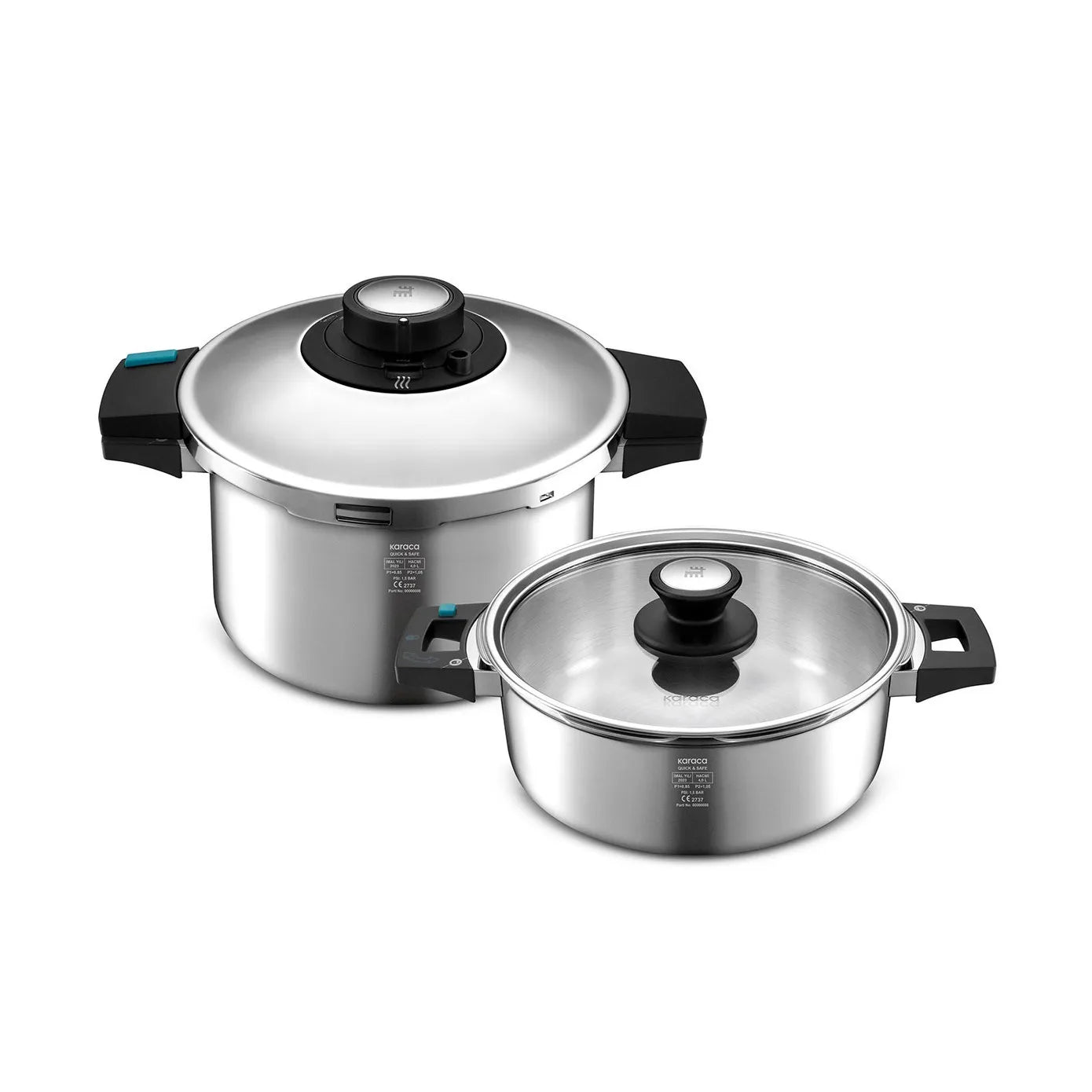 Karaca Quick and Safe, set snelkookpannen 4+6 liter