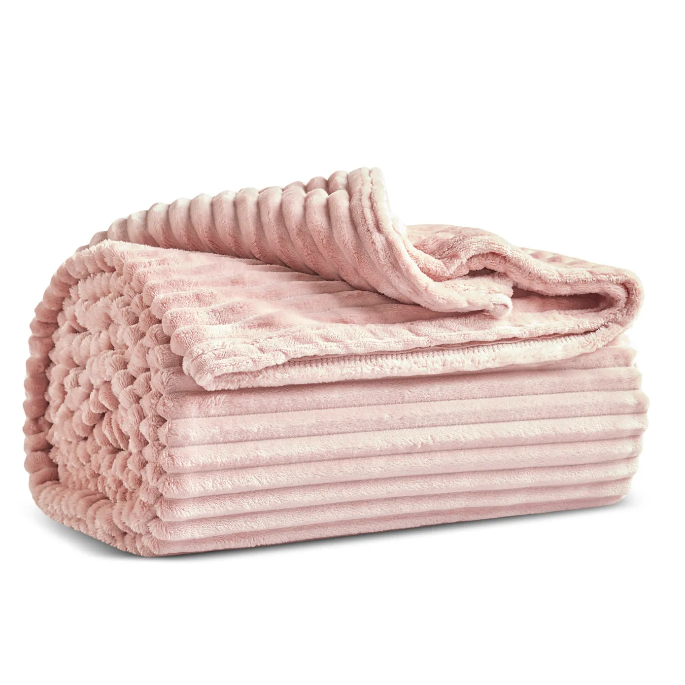 Karaca Ruby Stripe Wellsoft Eenpersoons Deken, Roze
