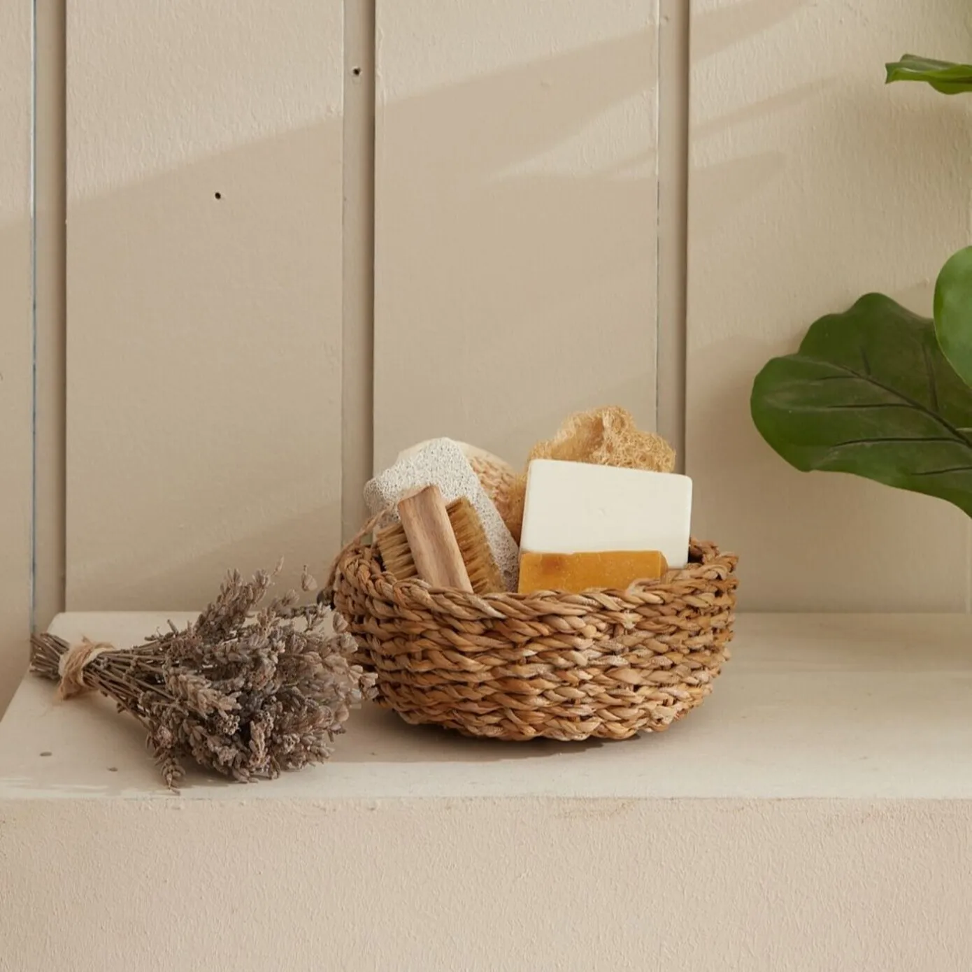KARACA SCATOLA SEAGRASS STRAW BASKET 20X9 CM