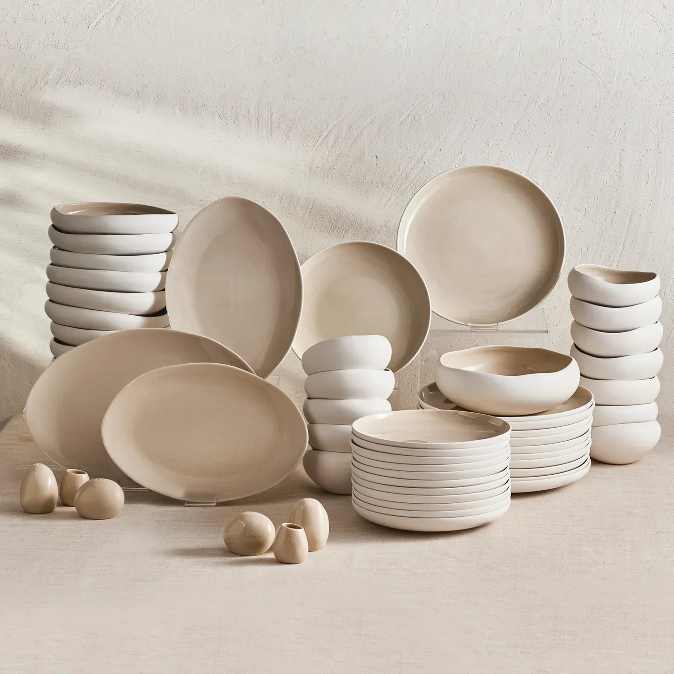 Karaca Streamline Cupid Servies voor 12 personen, 59 Delig, Stoneware