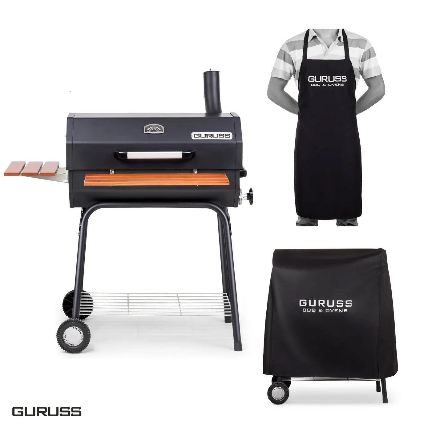 Guruss zwarte grillset, 75cm