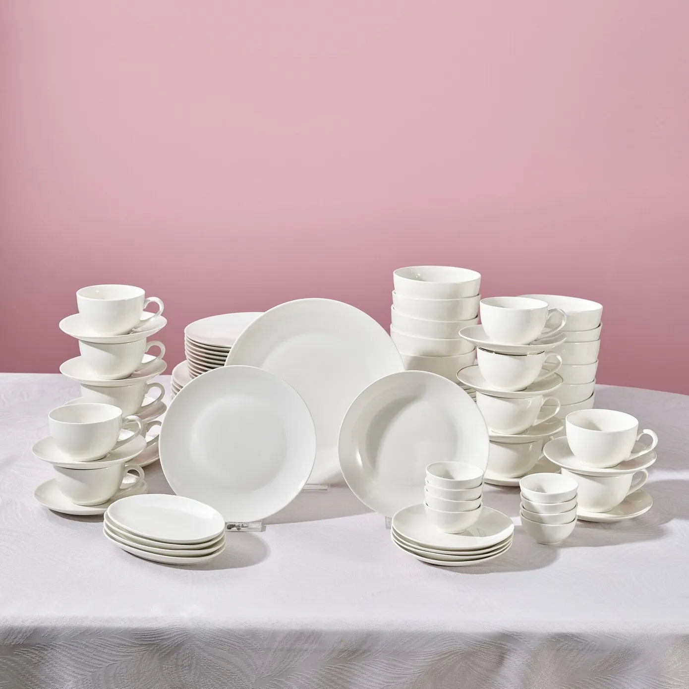 Karaca Marcelo wit Servies en Ontbijt, 88-delig