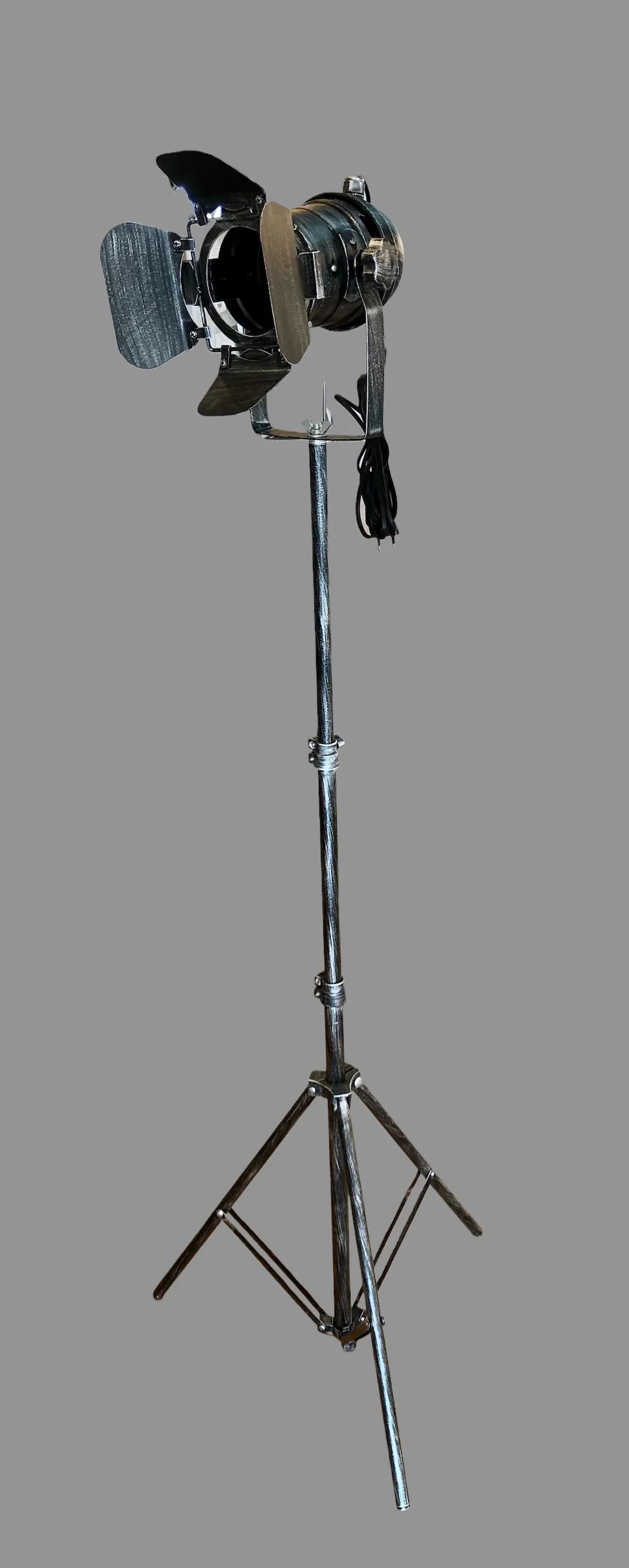 Hollywood Luxe Vloerlamp zwart met zwarte kap