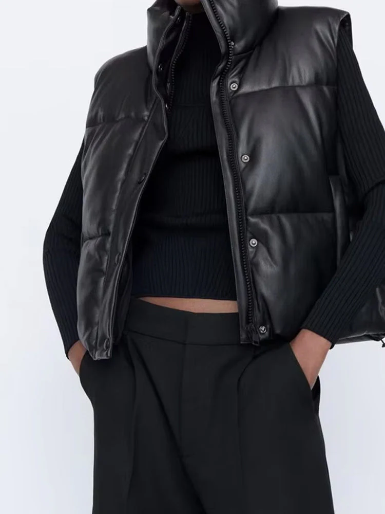Azora – Leren Bodywarmer Voor Dames